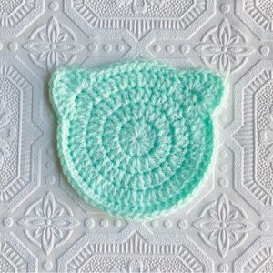 Handmade Crochet Kitty Coaster